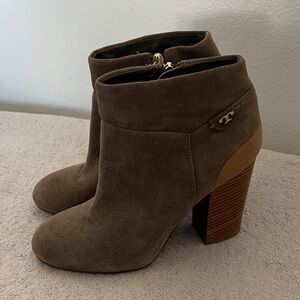 Brown Suede Ankle Boots